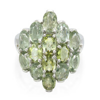 Anillo en plata con Turmalina Paraíba