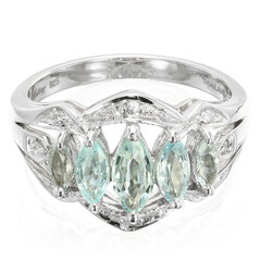 Anillo en plata con Turmalina Paraíba