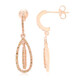 Pendientes en plata con Diamante fantasía