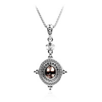 Collar en plata con Morganita (Dallas Prince Designs)