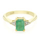 Anillo en plata con Esmeralda de Bahía