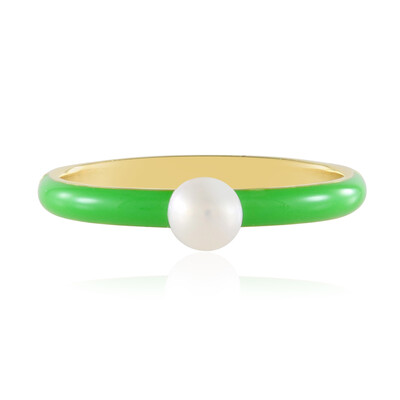Anillo en plata con Perla blanca Freshwater