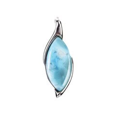 Colgante en plata con Larimar