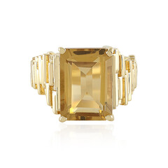 Anillo en plata con Cuarzo champán