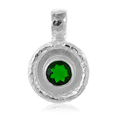 Colgante en plata con Diópsido de Rusia