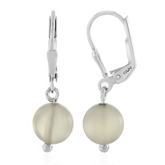 Pendientes en plata con Piedra de luna de Kangeyam