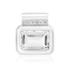 Colgante en plata con Topacio blanco