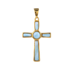 Colgante en plata con Larimar