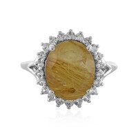 Anillo en plata con Cuarzo rutilado