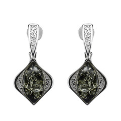Pendientes en plata con Ámbar báltico