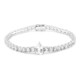 Brazalete en plata con Topacio blanco