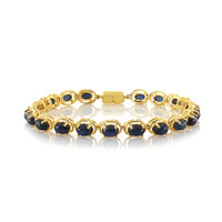 Brazalete en plata con Zafiro estrella azul