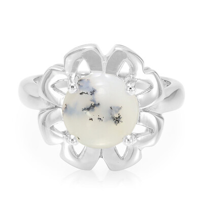 Anillo en plata con Ágata dendrítica
