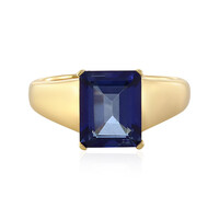 Anillo en plata con Topacio azul royal