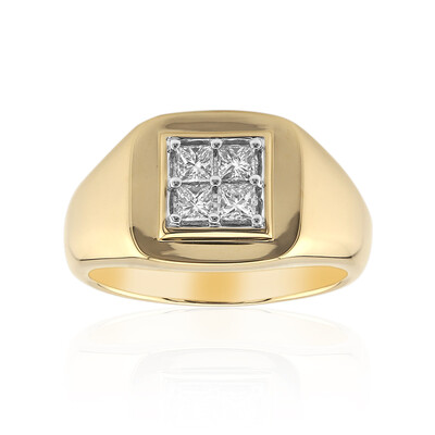 Anillo en oro con Diamante IF (D) (Annette)