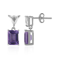 Pendientes en plata con Amatista