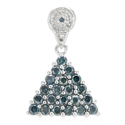 Colgante en plata con Diamante fantasía