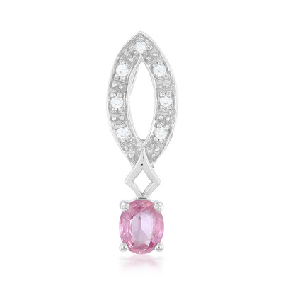 Colgante en plata con Zafiro Padparadscha