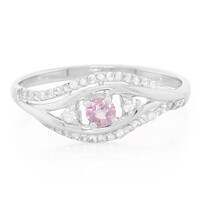Anillo en plata con Zafiro de Ceilán rosa