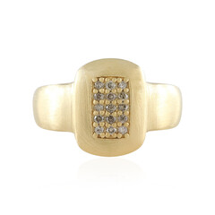 Anillo en plata con Diamante chocolate I2