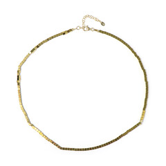 Collar en plata con Hematita dorada