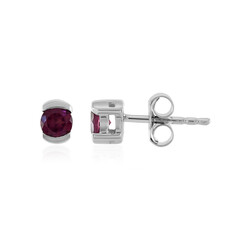 Pendientes en plata con Rodolita