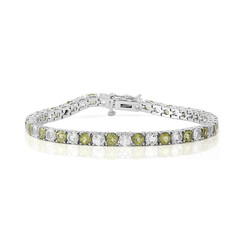 Brazalete en plata con Peridoto