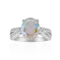 Anillo en plata con Cuarzo Rayo de luna