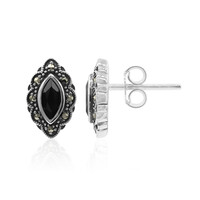 Pendientes en plata con Espinela negra