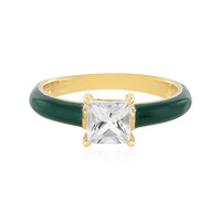 Anillo en plata con Topacio blanco