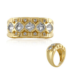 Anillo en plata con Topacio blanco