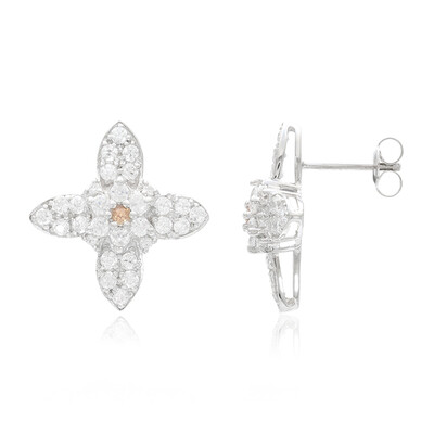 Pendientes en plata con Andalucita