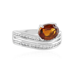 Anillo en plata con Citrino Brandy (de Melo)