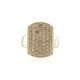 Anillo en oro con Diamante champán VS1