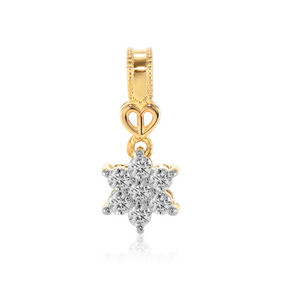 Colgante en oro con Diamante IF (D) (Annette)