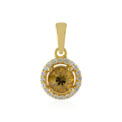 Colgante en plata con Zircón amarillo