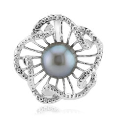 Colgante en plata con Perla plateada Freshwater (TPC)