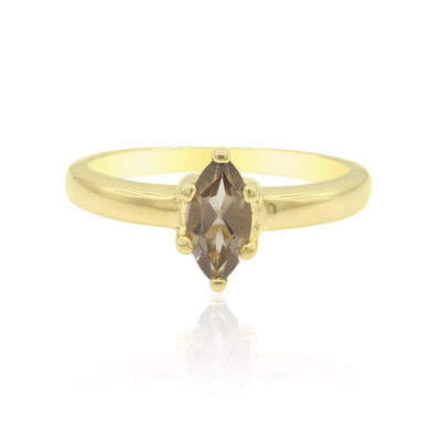 Anillo en plata con Cuarzo ahumado