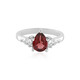 Anillo en plata con Granate de Mozambique