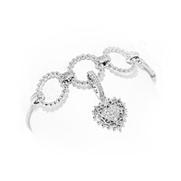 Brazalete en plata con Zircón (Dallas Prince Designs)