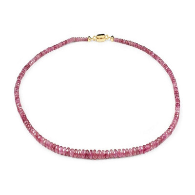 Collar en oro con Turmalina rosa