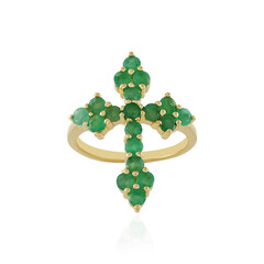 Anillo en plata con Esmeralda de Socoto