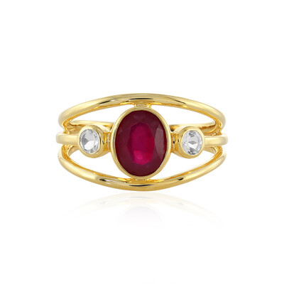Anillo en plata con Rubí de Madagascar