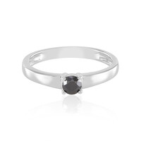 Anillo en plata con Diamante negro