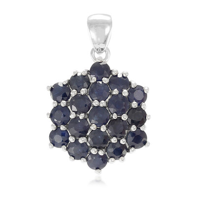 Colgante en plata con Zafiro azul