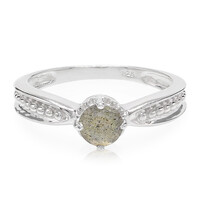 Anillo en plata con Espectrolita
