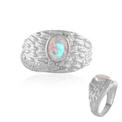 Anillo en plata con Ópalo Welo AAA (de Melo)