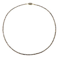 Collar en oro con Diamante champán