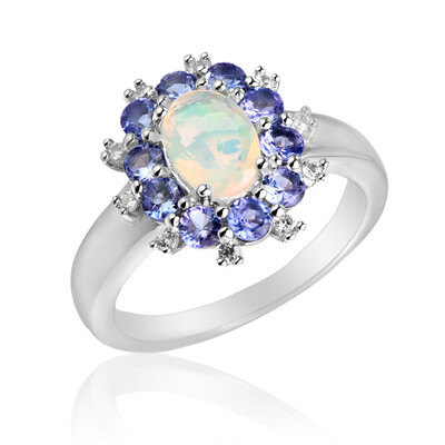Anillo en plata con Ópalo de Welo
