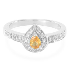 Anillo en plata con Zafiro amarillo